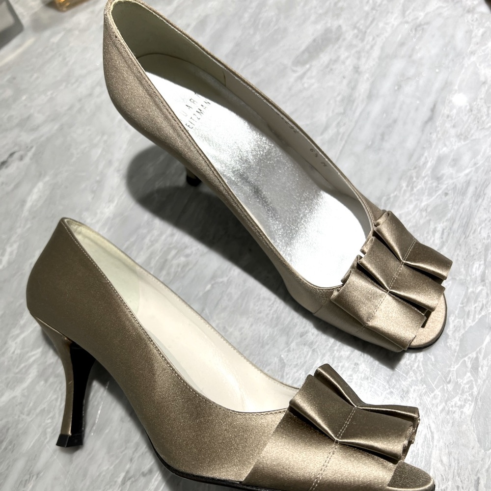Stuart Weitman Satin Heels